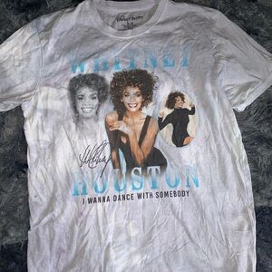 White Whitney Houston Graphic Tee